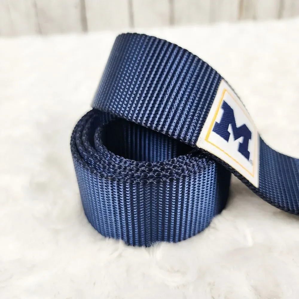 University of Michigan Wolverines Field Belt Blue Size S/M 32